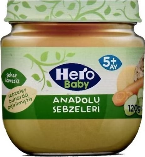 ÜLKER HERO BABY (5984-02) 120 G JAR OF ANATOLIAN VEGETABLES*12