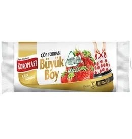 KOROPLAST GARBAGE BAGS LARGE STRAWBERRY*25