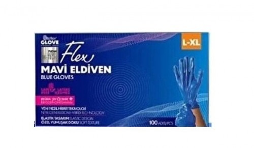 FLEX BLUE GLOVES SIZE L- XL 100 PIECES*20
