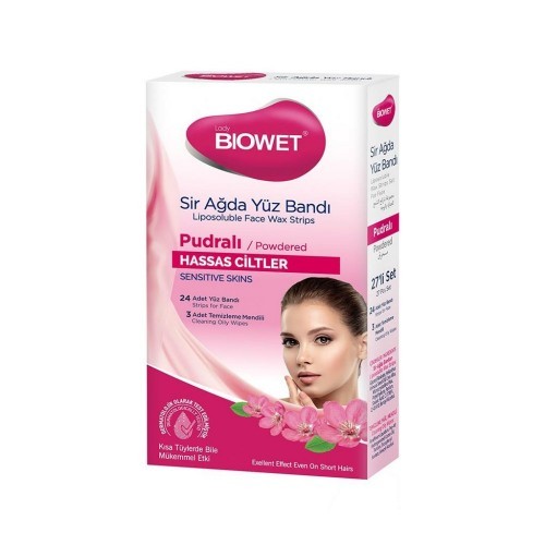 BIOWET SIR WAX FACE TAPE 27 PCS POWDERED*12
