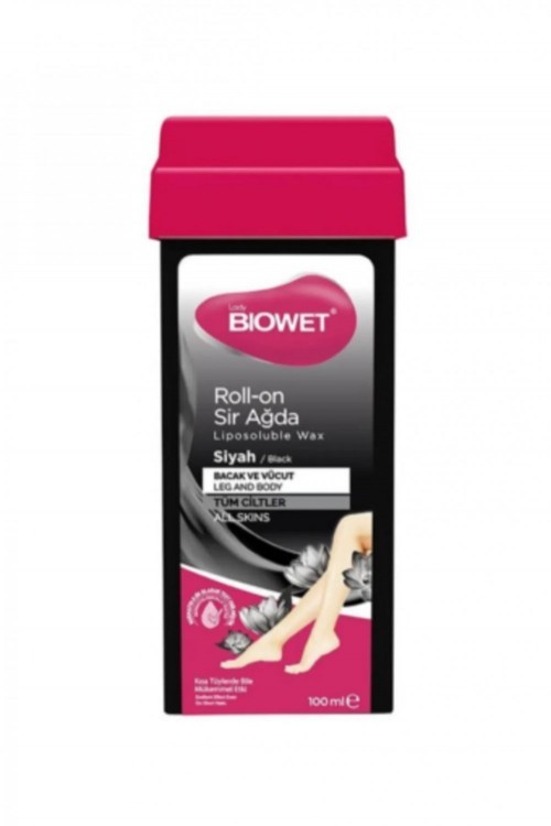 BİOWET ROLL-ON SIR WAX 100 ML BLACK*24