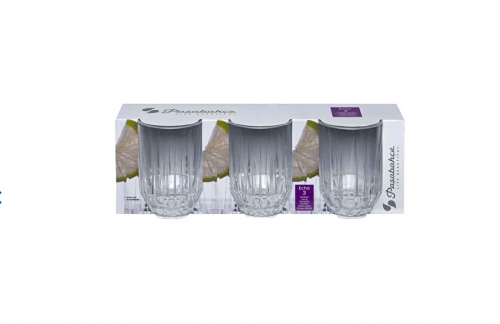 (520272)PAŞABAHÇE ECHO WATER GLASS 3 PCS