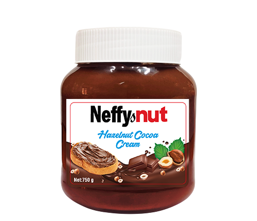 NEFFY NUT 750 GR WITH COCOA HAZELNUT CREAM GLASS*8