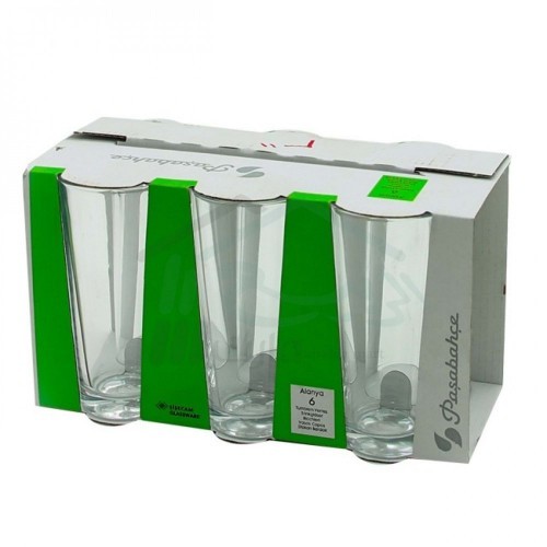 (52138)PAŞABAHÇE WATER GLASS LEMONADE KL ALY 6PCS*8