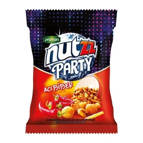 PEYMAN NUTZZ 200 GR PARTY MIX HOT*12
