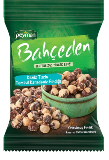 PEYMAN BAHÇEDEN 65 GR SALT ROASTED HAZELNUT *30