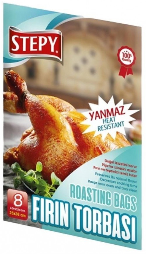 STEPY FIREPROOF OVEN BAGS 8 PCS*48