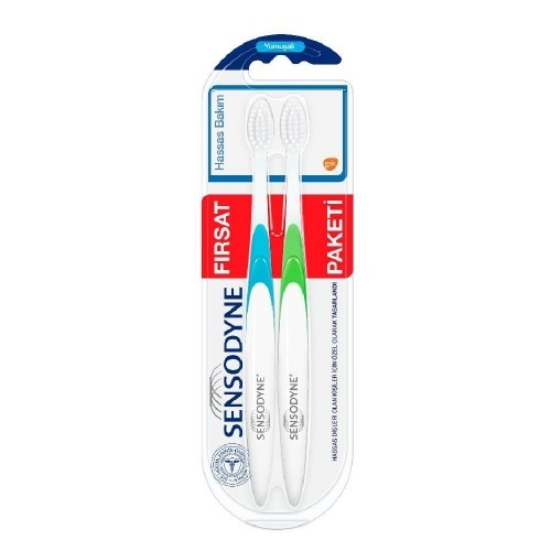SENSODYNE TOOTHBRUSH DELICATE CLEANING 1+1*12