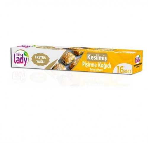 MISS LADY BAKING PAPER CUT 16 PCS *24