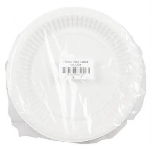 MISS LADY 100 PIECE PLASTIC PLATE 19 CM*20