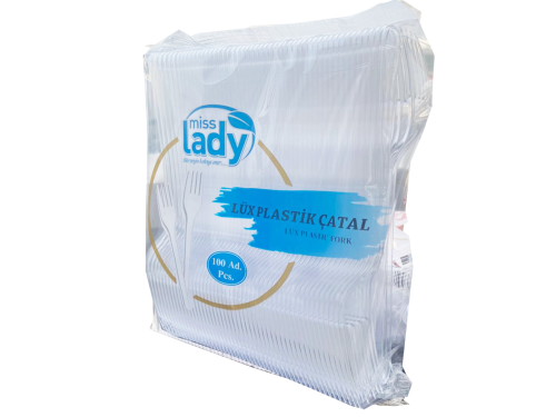 MISS LADY 100 PCS PLASTIC LUXURY FORKS *40