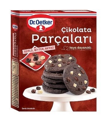 DR.OETKER CHOCOLATE PIECES DARK MILK WHITE 70 GR*12