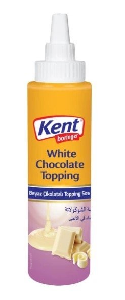 KENT BORINGER 300 GR TOPPING SAUCE WHITE CHOCOLATE CYLINDER*12