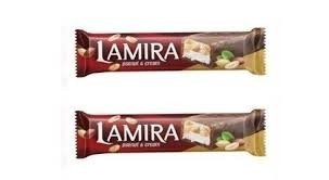 LAMİRA 50 GR BAR CHICK. RED WITH PEANUT & CREAM*24