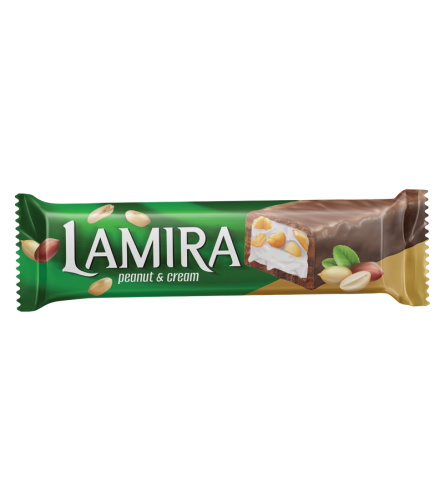 LAMİRA 50 GR BAR CHIC. GREEN WITH PISTACHIO & CREAM*24