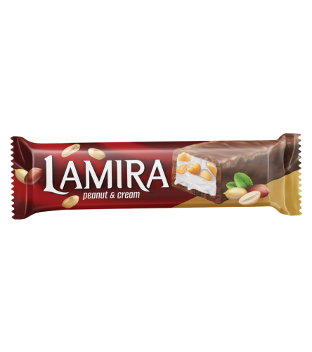 LAMİRA 20 GR BAR CHIC. RED WITH PEANUT & CREAM*24