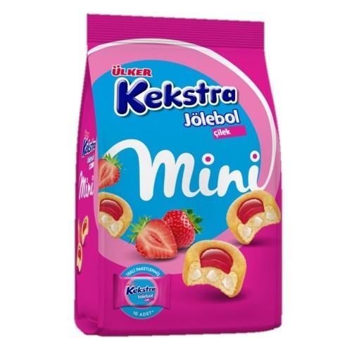 ÜLKER (823-00) DANKEK KEKSTRA MINI STRAWBERRY150 GR*10