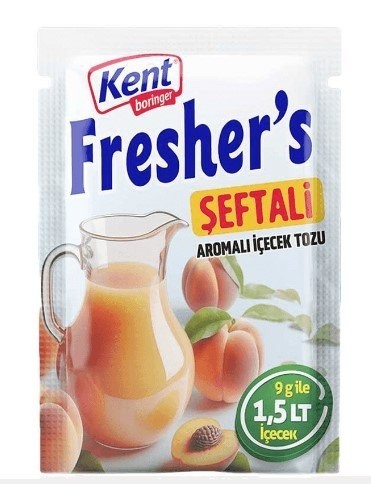 FRESHER'S POWDERED DRINK 9 GR PEACH*24