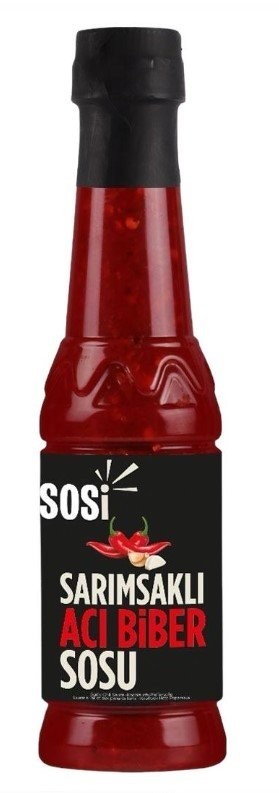 SOSİ GARLIC PEPPER HOT SAUCE 350 ML*12