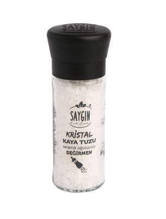 SAYGIN ROCK SALT MILL GLASS 110 GR*12