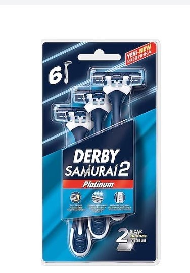 DERBY SAMURAI 2 PLATINUM 6-PIECE BLISTER*9
