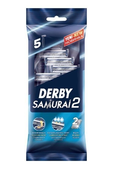 DERBY SAMURAI 2 BLADE 5 PCS *14