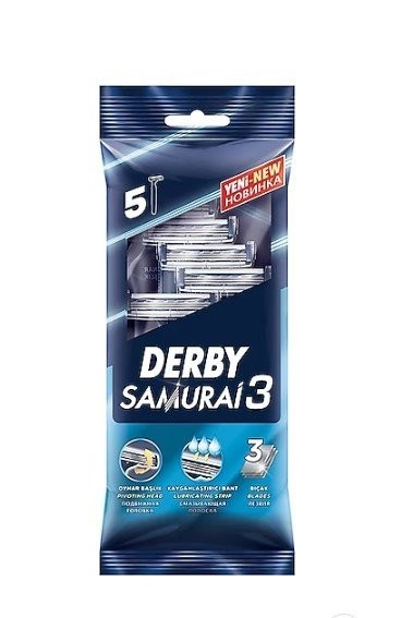 DERBY SAMURAI 3 BLADE 5-PIECE BAGS*14