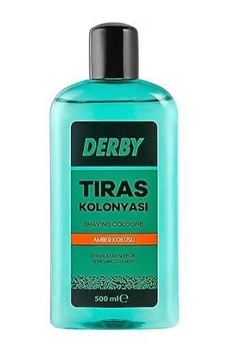 DERBY SHAVE COLOGNE 500 ML AMBER SCENT*12