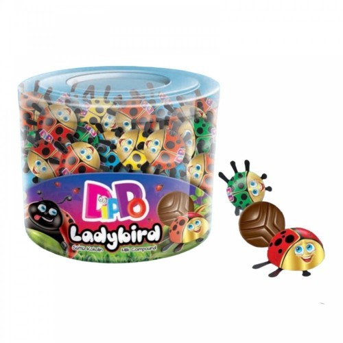 DIPPO 5 GR LADYBUG CHOCOLATE *100 PVC