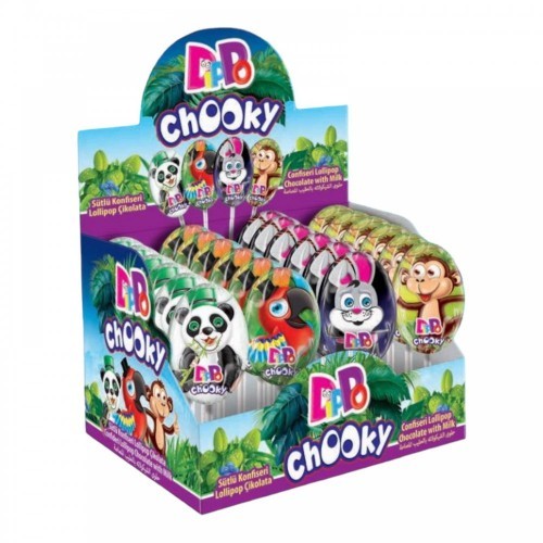 DİPPO 22 GR CHOOCKY OVAL LOLLIPOP CHOCOLATE*32