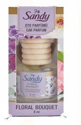 SANDY 8 ML CAR FRESHANT FLORAL BOUQUET*24