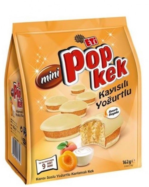 ETİ (5808622) POPKEK MINI APRICOT YOGURT 162GR*10