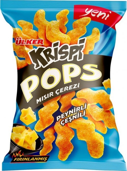 ÜLKER (1074-00) CRYSPI CHEESE CORN SNACK 40GR*24