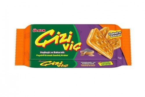 ÜLKER (94-06) ÇİZİVİÇ HAŞ&BH CHEESE. SANDWICH. 82GR*24
