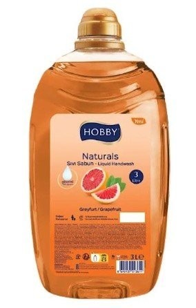 HOBBY 3000 ML NATURAL LIQUID SOAP GRAPEFRUIT*4