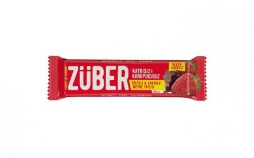 ZÜBER 40 GR FRUIT BAR STRAWBERRY COCOA*12