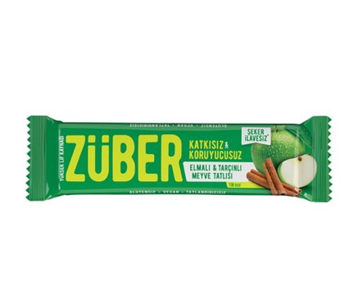 ZÜBER 40 GR FRUIT BAR WITH APPLE AND CINNAMON*12