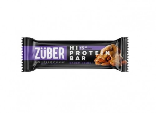 ZÜBER HI PROTEIN BAR 45 GR WITH ALMOND*12