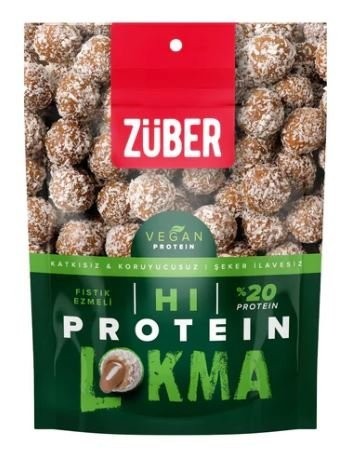 ZÜBER HI PROTEIN LOKMA 84 GR WITH PEANUT BUTTER*12