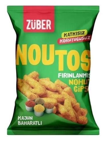 ZÜBER CHICKPEA CHIPS 55 GR CAJUN SPICY*15