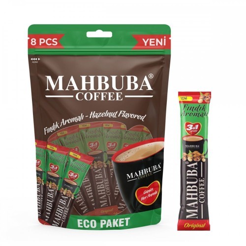 MAHBUBA HAZELNUT COFFEE 18GR 8 PIECES*30