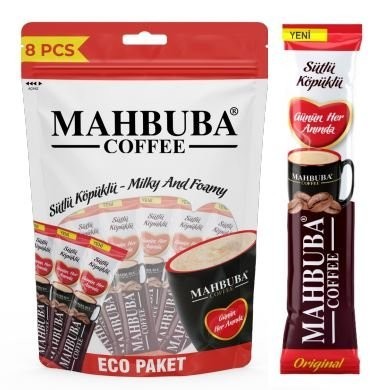 MAHBUBA COFFE 2/1 IN 1 MILK FOAM 18GR 8 PCS*30