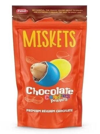 MISKETS 120 GR COLORFUL SUGAR COATED PEANUTS*12