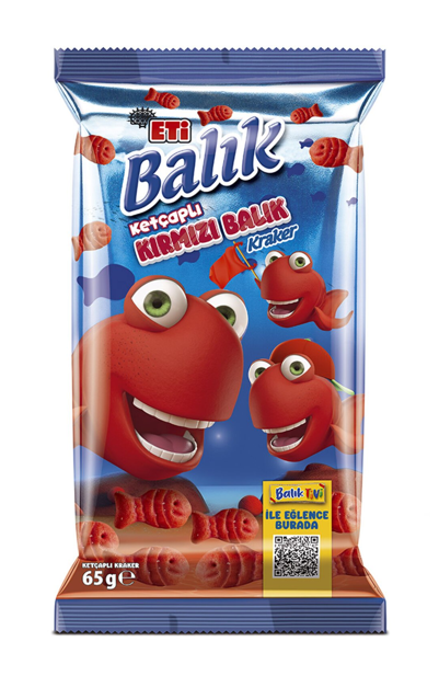 ETİ (8333248) FISH CRACKER RED 65GR*18