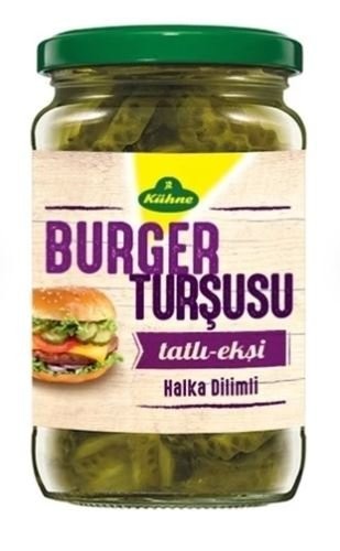 KÜHNE 580 ML SLICED BURGER PICKLES*12