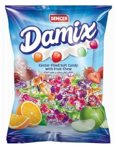 SENCER DAMIX 500 GR FRUIT FILLED SOFT CANDY*12