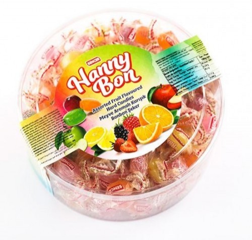 SENCER HANNYBON 250 GR FRUIT HARD MINI CANDY *12