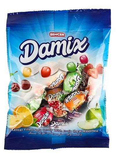 SENCER DAMIX 350 GR FRUIT FILLED SOFT CANDY*16