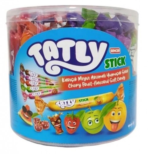 SENCER TATLY 840 GR FRUIT FLAVORED CANDY PVC*8