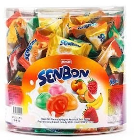SENCER SENBON 1000 GR FRUIT FLAVORED HARD MILK CREAM PVC*8